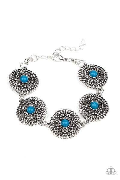 Paparazzi Mojave Mandalas - Blue Bracelet