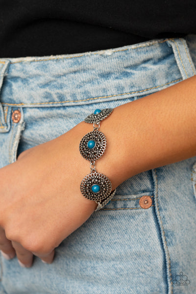 Paparazzi Mojave Mandalas - Blue Bracelet