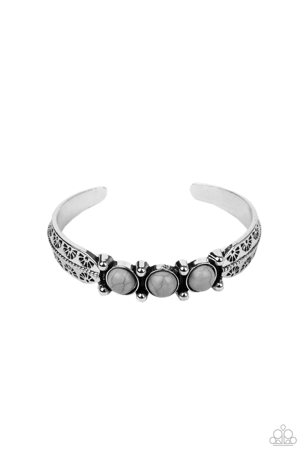 Paparazzi Mojave Glyphs - Silver Bracelet