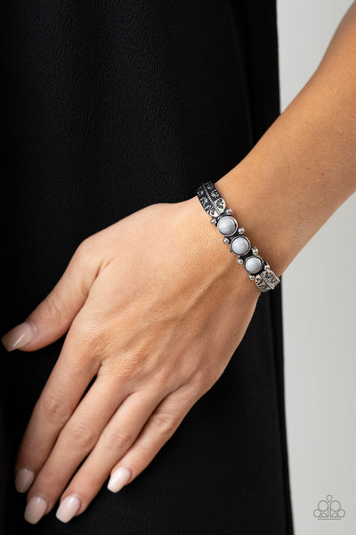 Paparazzi Mojave Glyphs - Silver Bracelet