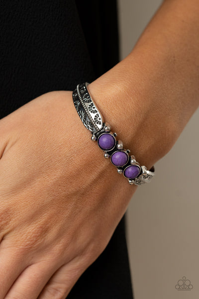 Paparazzi Mojave Glyphs - Purple Bracelets