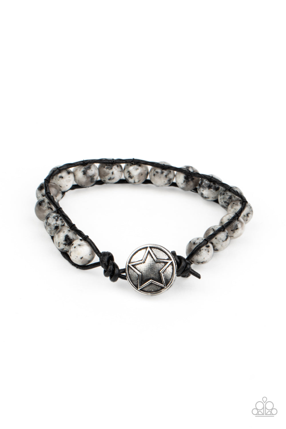 Paparazzi Homespun Stones - White Bracelet