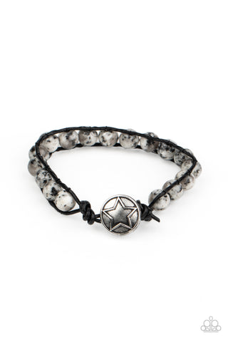Paparazzi Homespun Stones - White Bracelet