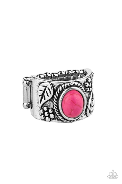 Paparazzi Free-Spirited Fields - Pink Ring