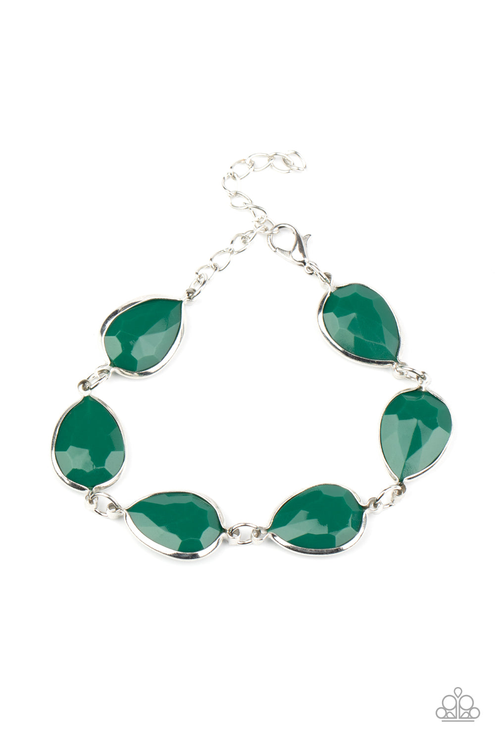 Paparazzi REIGNy Days - Green Bracelet