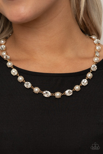 Paparazzi Go-Getter Gleam - Gold Necklace