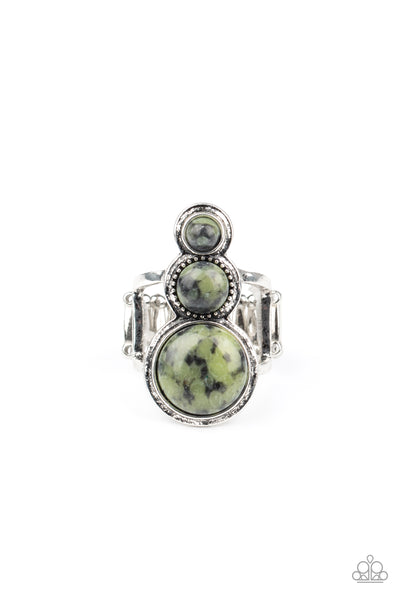Paparazzi Marbled Magnificence - Green Ring