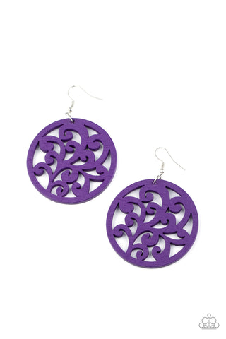 Paparazzi Fresh Off The Vine - Purple Earrings