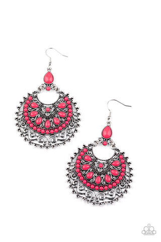 Paparazzi Laguna Leisure - Pink Earrings