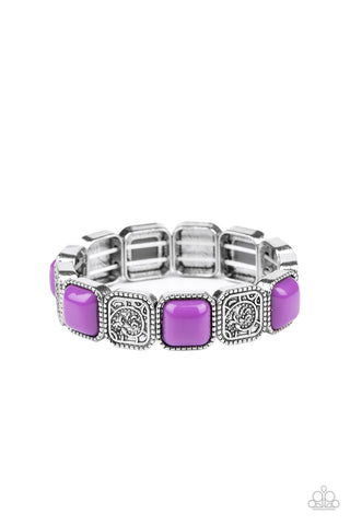 Paparazzi Trendy Tease - Purple Bracelet