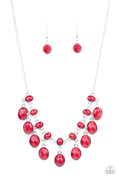 Paparazzi Lady of the POWERHOUSE - Red Necklace