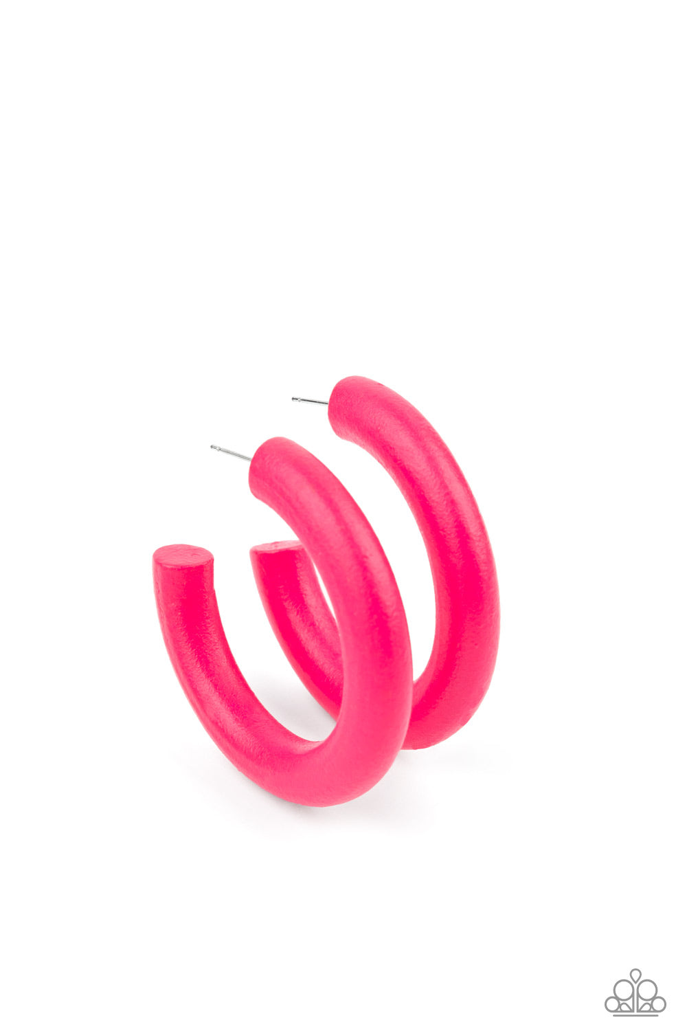 Paparazzi Woodsy Wonder - Pink Earrings