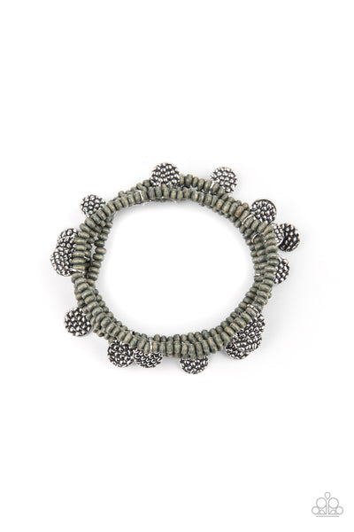 Paparazzi WOODnt Count It - Silver Bracelets