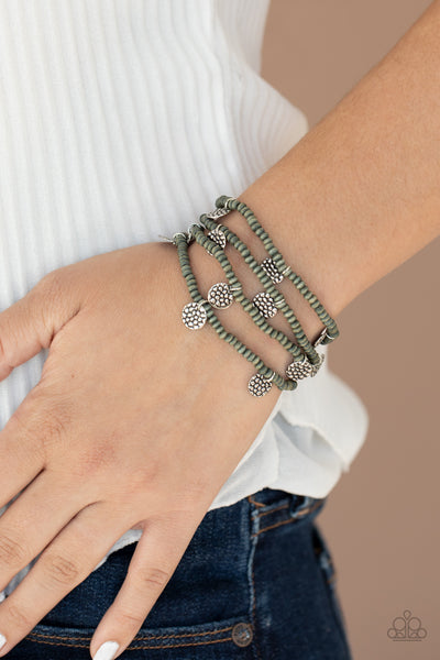 Paparazzi WOODnt Count It - Silver Bracelets
