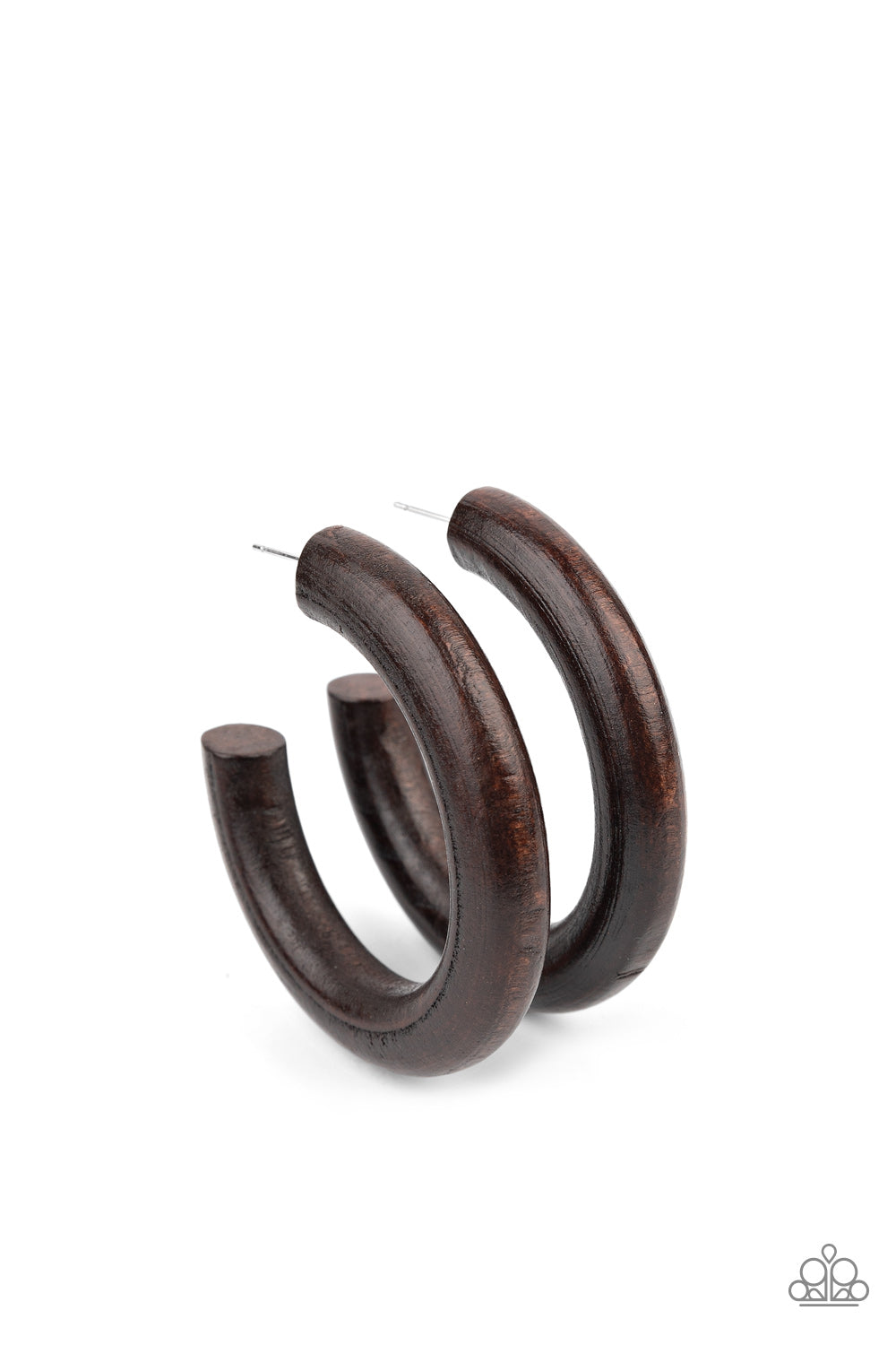 Paparazzi Woodsy Wonder - Brown Earrings