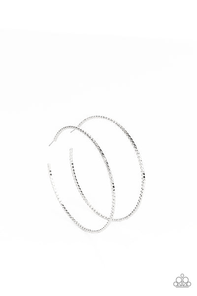 Paparazzi Pump Up The Volume - Silver Earrings