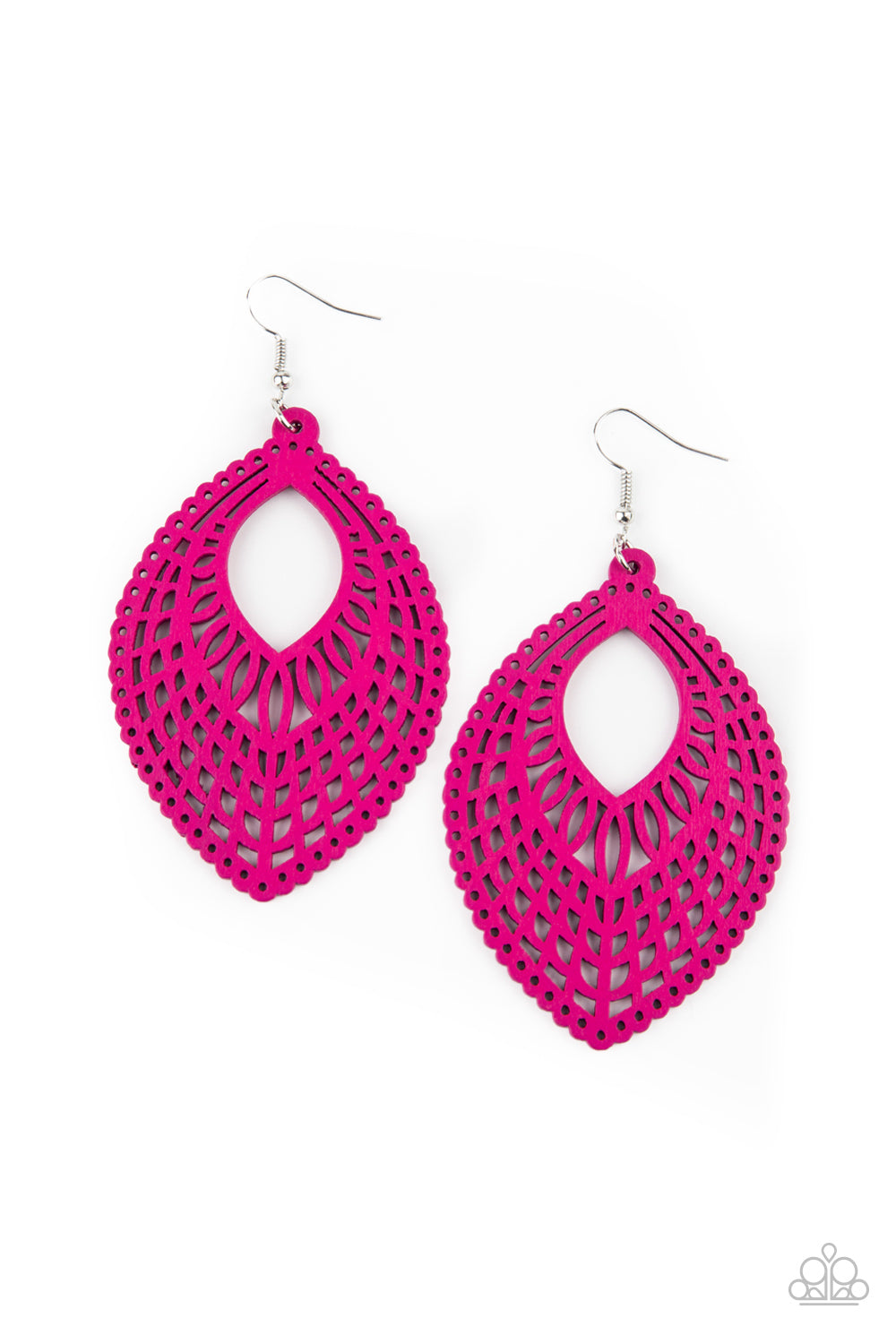 Paparazzi One Beach At A Time - Pink Earrings