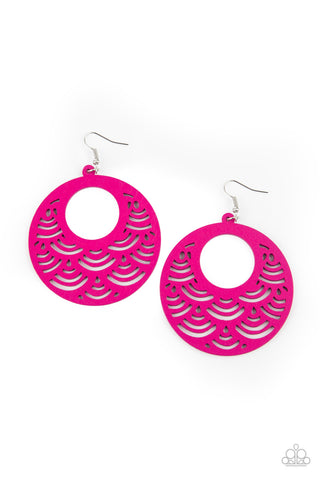 Paparazzi SEA Le Vie! - Pink Earrings