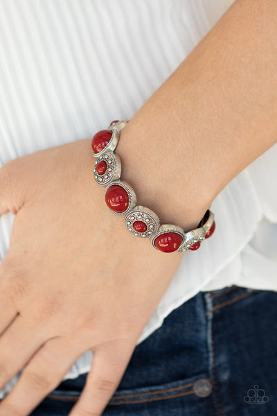 Paparazzi Garden Flair - Red Bracelet