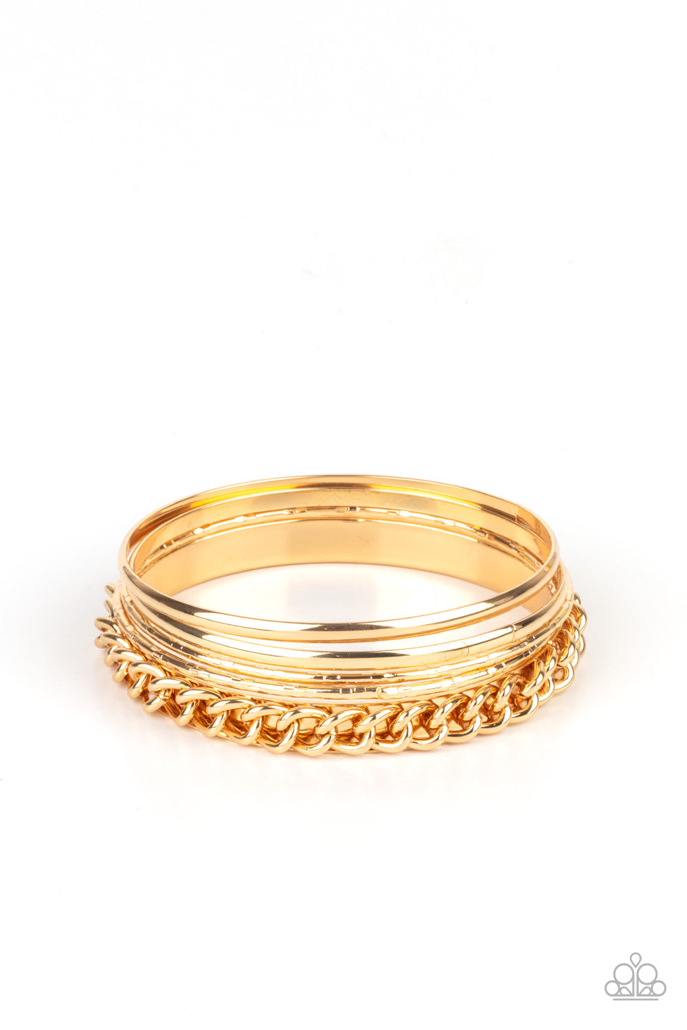Paparazzi A Piece of The Action - Gold Bracelet