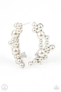 Paparazzi Metro Makeover - White Earrings