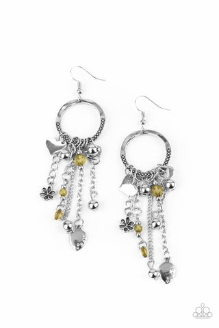 Paparazzi Charm School - Yellow Earrings