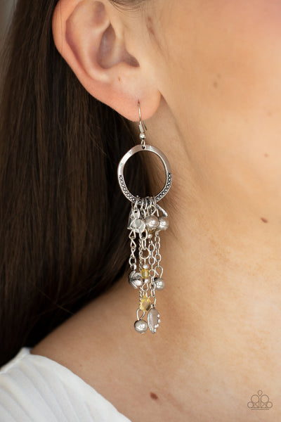 Paparazzi Charm School - Yellow Earrings
