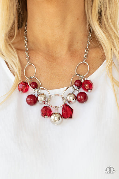 Paparazzi Cosmic Getaway - Red Necklace