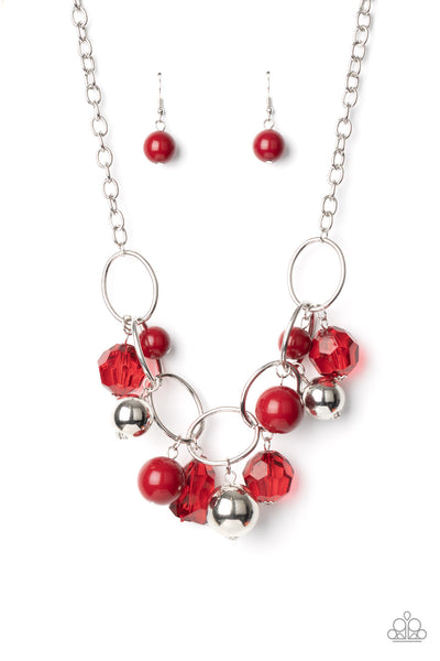 Paparazzi Cosmic Getaway - Red Necklace