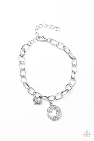Paparazzi Move over Matchmaker! - White Bracelet