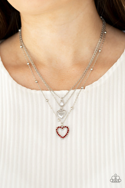 Paparazzi Never Miss a Beat - Red Necklace