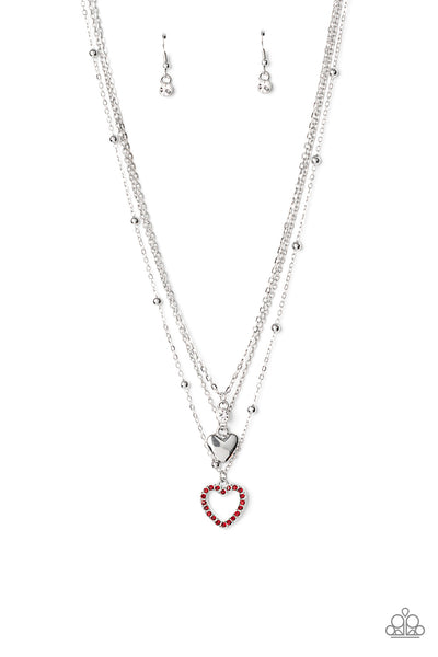 Paparazzi Never Miss a Beat - Red Necklace