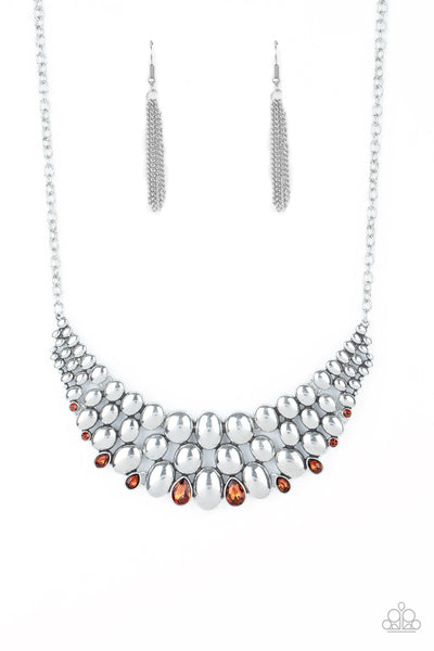 Paparazzi Powerhouse Party - Brown Necklace