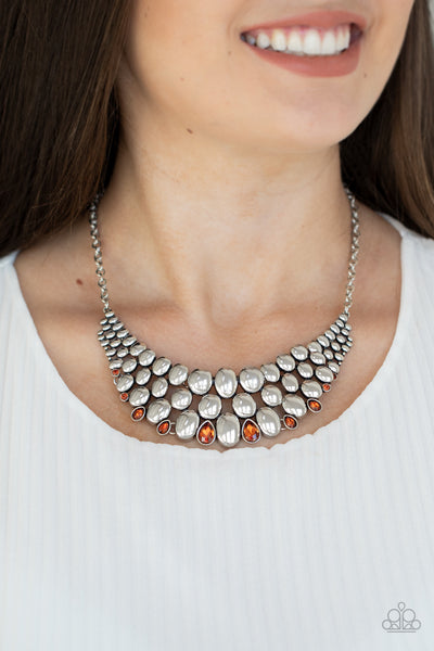 Paparazzi Powerhouse Party - Brown Necklace
