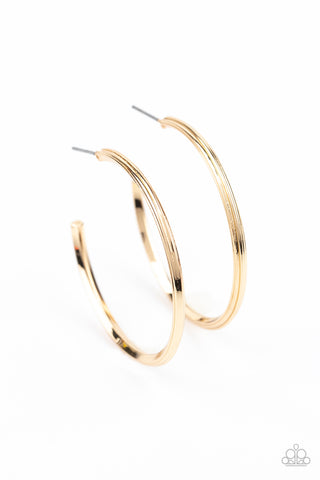 Paparazzi Chic As Can Be - Gold Earrings