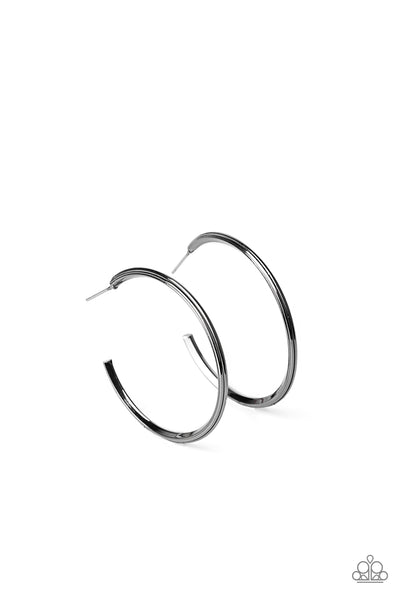 Paparazzi Chic As Can Be - Black Earrings