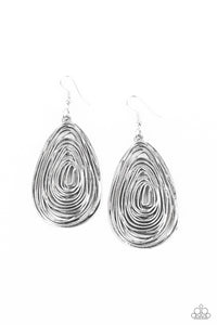 Paparazzi Rural Ripples - Silver Earrings