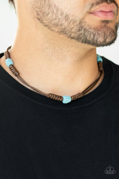 Paparazzi Volcanic Vagabond - Blue Necklace