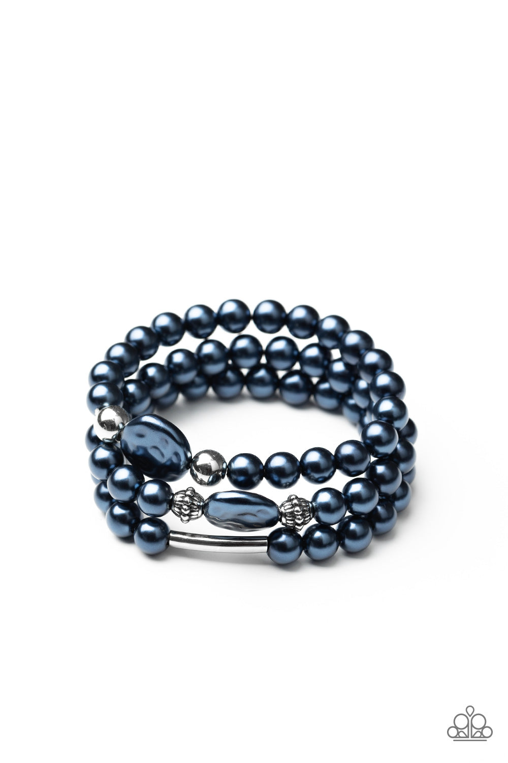 Paparazzi Exquisitely Elegant - Blue Bracelet