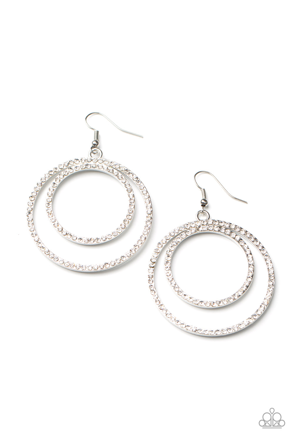 Paparazzi Radiating Refinement - White Earrings