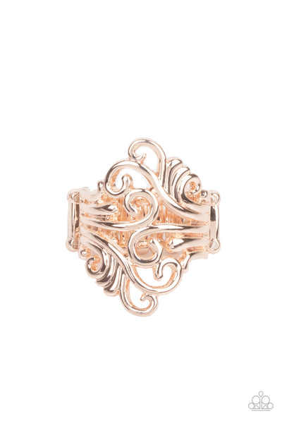 Paparazzi Voluptuous Vines - Rose Gold Ring
