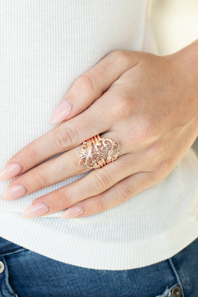Paparazzi Voluptuous Vines - Rose Gold Ring