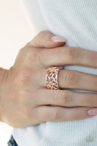 Paparazzi Di-VINE Design - Rose Gold Ring