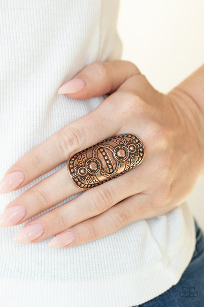 Paparazzi Tiki Trail - Copper Ring