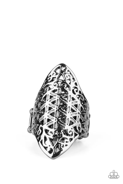 Paparazzi FRILL Ride - Black Ring