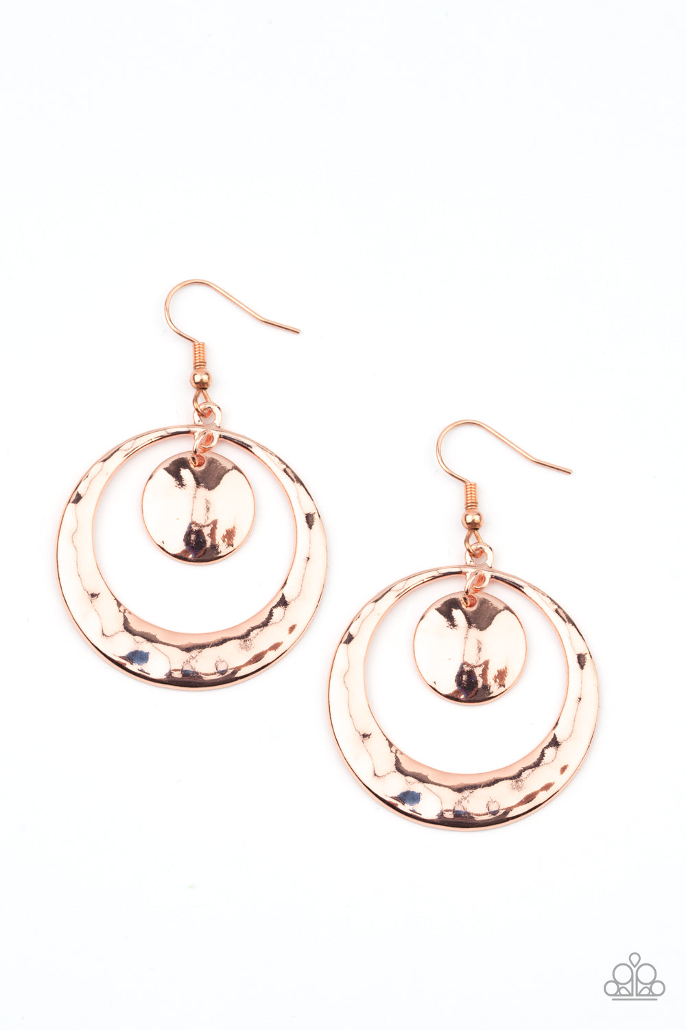 Paparazzi Rounded Radiance - Copper Earrings
