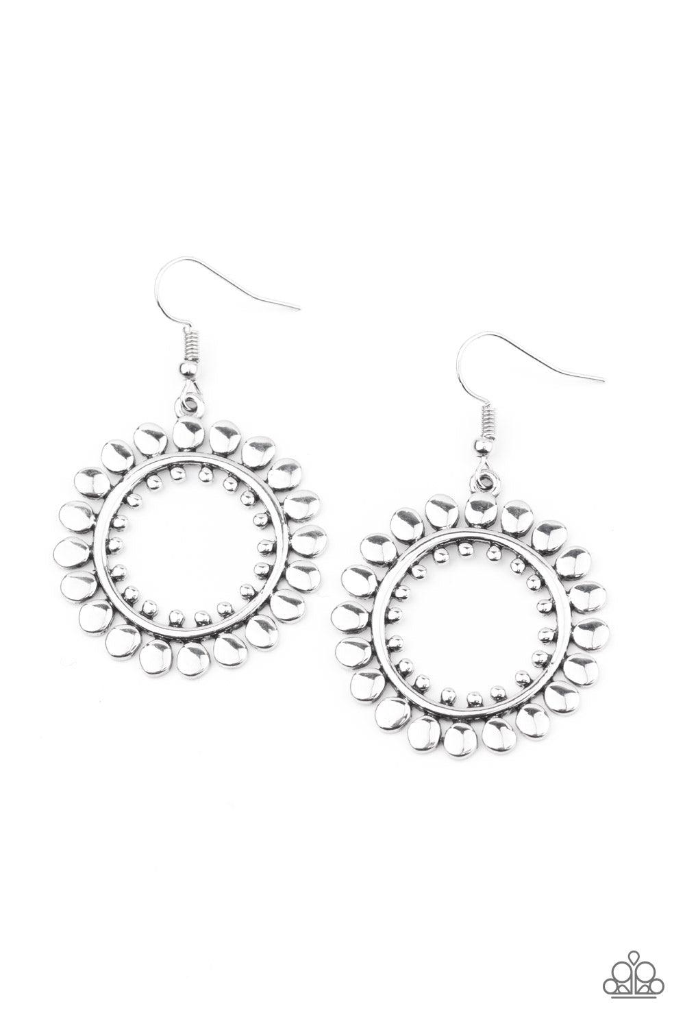 Paparazzi Radiating Radiance - Silver Earrings