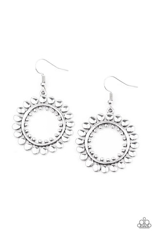 Paparazzi Radiating Radiance - Silver Earrings