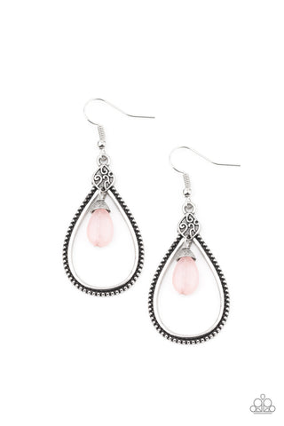 Paparazzi Ill Believe It ZEN I See It - Pink Earrings