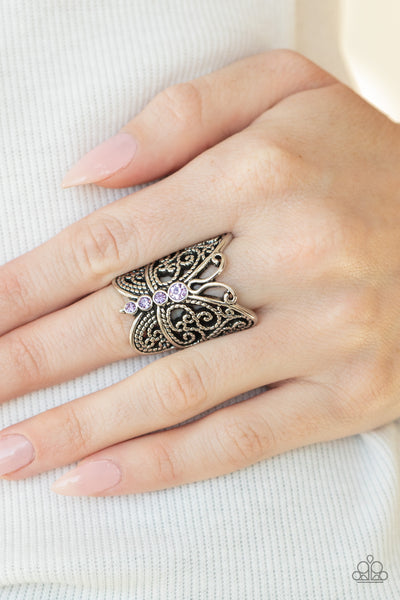 Paparazzi Butterfly Bling - Purple Ring